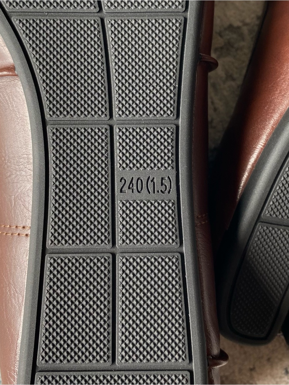 Brown Genuine Leather Tabi Ballet Flats - Picture 7 of 10